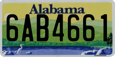 AL license plate 6AB4661