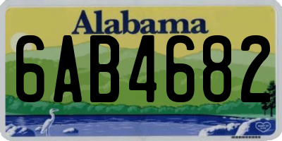 AL license plate 6AB4682