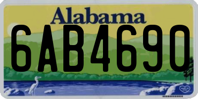 AL license plate 6AB4690