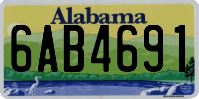 AL license plate 6AB4691