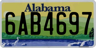 AL license plate 6AB4697
