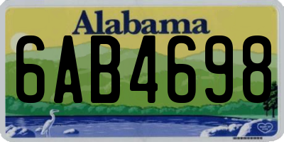 AL license plate 6AB4698