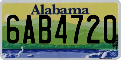 AL license plate 6AB4720