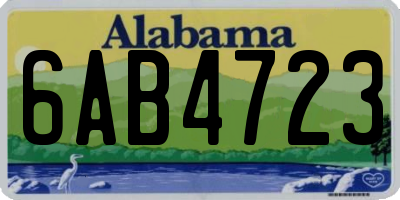 AL license plate 6AB4723
