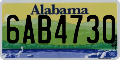 AL license plate 6AB4730