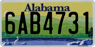 AL license plate 6AB4731