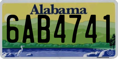 AL license plate 6AB4741