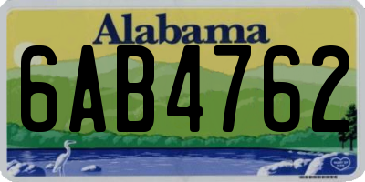 AL license plate 6AB4762