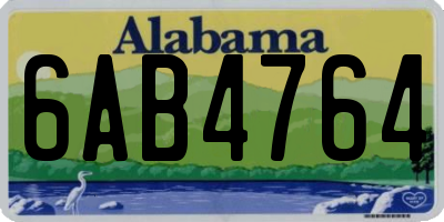 AL license plate 6AB4764