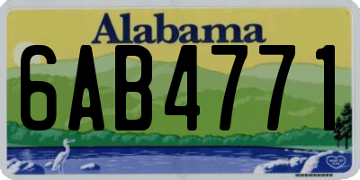 AL license plate 6AB4771