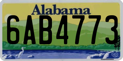 AL license plate 6AB4773