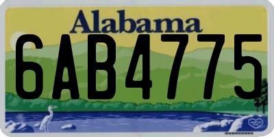 AL license plate 6AB4775