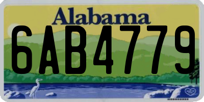 AL license plate 6AB4779