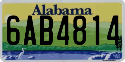 AL license plate 6AB4814