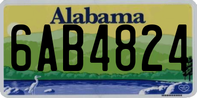 AL license plate 6AB4824