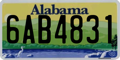 AL license plate 6AB4831