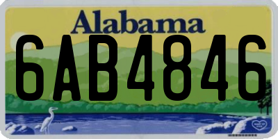 AL license plate 6AB4846