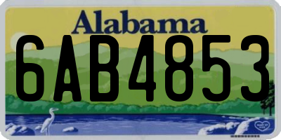 AL license plate 6AB4853