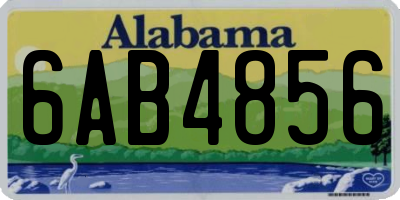 AL license plate 6AB4856