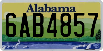 AL license plate 6AB4857