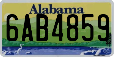 AL license plate 6AB4859