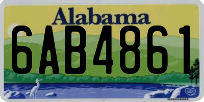 AL license plate 6AB4861