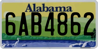 AL license plate 6AB4862