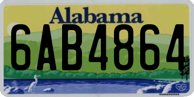 AL license plate 6AB4864