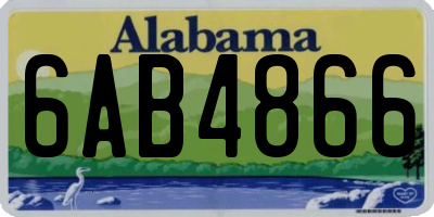 AL license plate 6AB4866