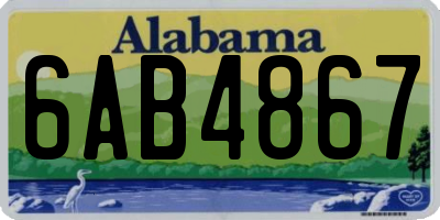 AL license plate 6AB4867