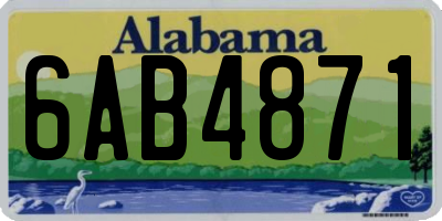 AL license plate 6AB4871