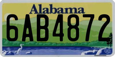 AL license plate 6AB4872
