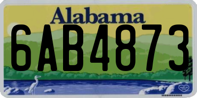 AL license plate 6AB4873