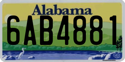 AL license plate 6AB4881