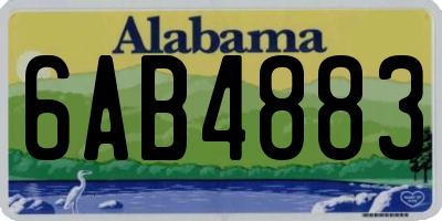 AL license plate 6AB4883