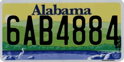 AL license plate 6AB4884
