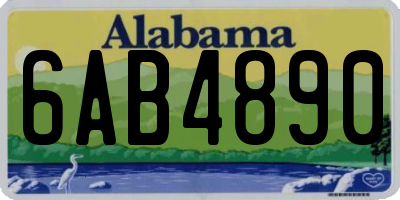 AL license plate 6AB4890
