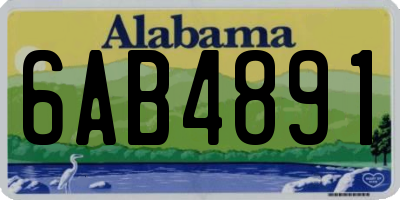 AL license plate 6AB4891