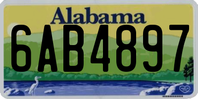 AL license plate 6AB4897