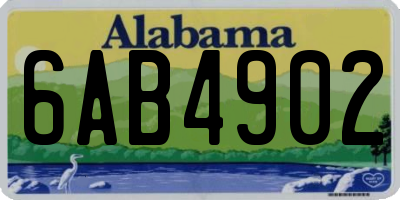 AL license plate 6AB4902