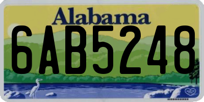 AL license plate 6AB5248