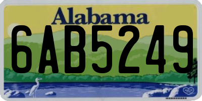 AL license plate 6AB5249