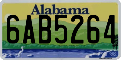 AL license plate 6AB5264