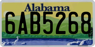 AL license plate 6AB5268