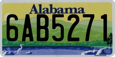 AL license plate 6AB5271