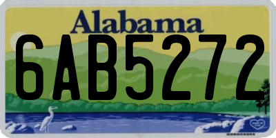 AL license plate 6AB5272