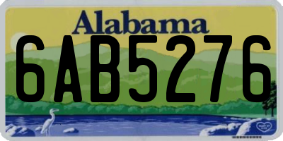 AL license plate 6AB5276