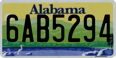 AL license plate 6AB5294