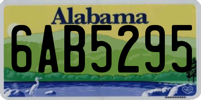 AL license plate 6AB5295