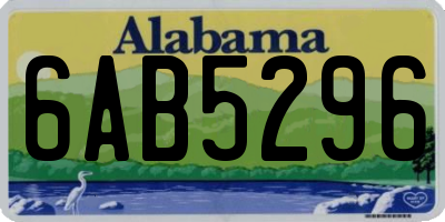 AL license plate 6AB5296